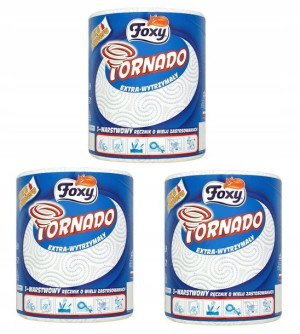 FOXY TORNADO ręcznik kuchenny papierowy 3WARSTW x3