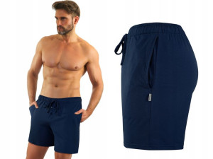 Sesto Senso Szorty Piżamowe Milo 2 Granatowe 2XL