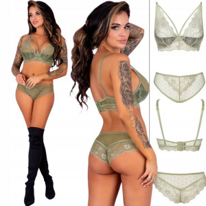 Komplet LIVCO CORSETTI Pine Khaki Komplet Bielizny - L/XL