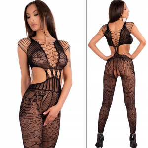 LivCo Corsetti Bodystocking Tubiana Otwarty Krok - S/L