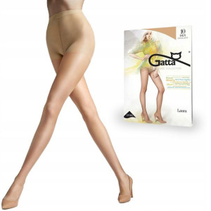Rajstopy Gatta Laura 10 den lycra Visone 4-L