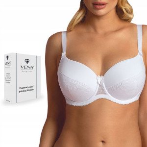VENA VB-231, Biustonosz full cup, BIAŁY, 65I