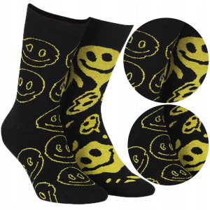 WOLA FUNKY skarpety wzorowane EMOTKI 43-46