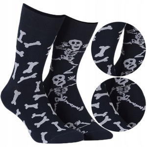 WOLA FUNKY skarpety wzorowane SZKIELETY 35-38