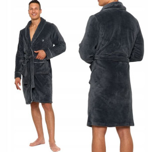 Moraj Szlafrok Męski Frotte 7000-001 Grey 2XL