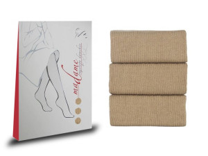 Bawełniane rajstopy Wola Madame, beige 81, XXL/M