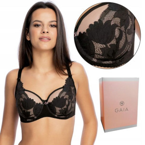 Miękki biustonosz GAIA 1135 NIKE czarny soft, 90B