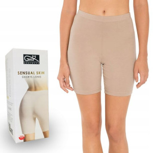 Bezszwowe majtki bermudy Gatta Shorts Long beż XXL