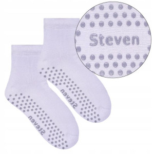 Steven 164 Skarpety dla dzieci z ABS j.szary 26-28