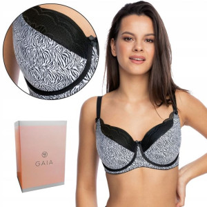 Usztywniany biustonosz GAIA 1153 EUNIKA zebra 90D