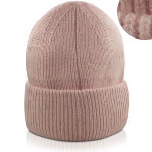 Beanie Modna Milutka Czapka Zimowa Damska Wywijana