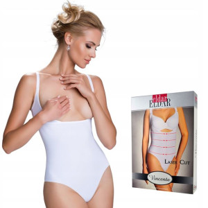 body laserowo cięte ELDAR VINCENTA , BIAŁE , L
