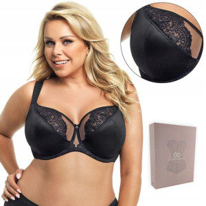 BIUSTONOSZ soft GORSENIA K628 Milano, CZARNY, 70M