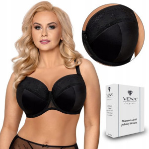 Wygodny biustonosz Full Cup VENA VB-430 czarny 75C
