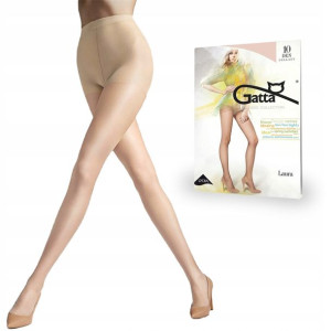 Rajstopy Gatta Laura 10 den lycra Natural 5-XL