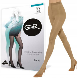 Rajstopy Gatta Laura 20 den lycra, Golden 2-S