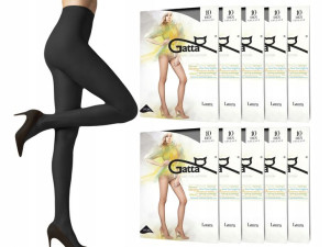 rajstopy lycra GATTA LAURA 10 DEN, 10-pak, 5-XL