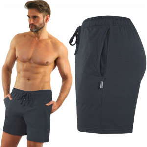 Sesto Senso Szorty Piżamowe Milo 2 Grafit 4XL