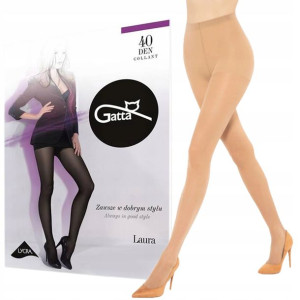 Rajstopy Gatta Laura 40 den lycra Daino 5-XL