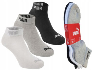 PUMA Skarpety Zakostki , 3 KOLORY , 3 Pary , 39-42
