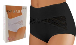 BABELL Figi Damskie bbl 004 , CZARNE , XL