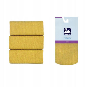 Rajstopy bawełniane Wola Basic, YELLOW A55, 92-98