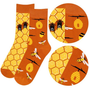 WOLA FUNKY skarpety wzorowane PLASTER MIODU 35-38