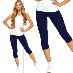 Moraj Legginsy 3/4 wysoki stan 950-018 Granat L/XL