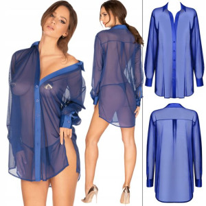 Obsessive Stellya Koszulowy Babydoll Blue XS/S