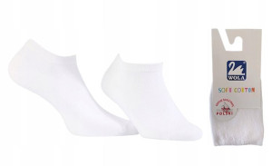 Wola stopki dziecięce Soft Cotton białe 30/32