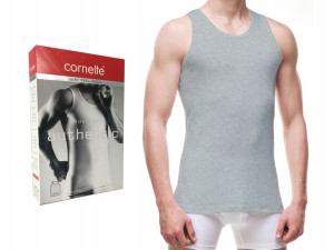 Koszulka CORNETTE AUTHENTIC 213 szary melanż L