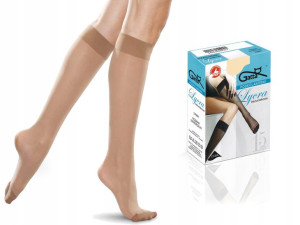 Gatta podkolanówki lycra, 15den, 2 pary, dune, uni