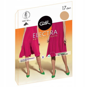 Gatta rajstopy Electra 17 den Lycra Visone 2-S