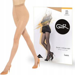Rajstopy Gatta Laura 15 den lycra, Visone 3-MAX