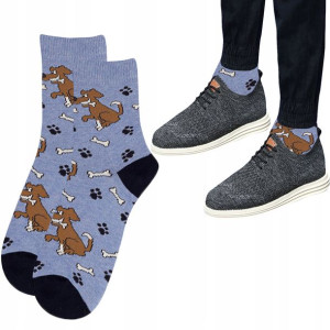 Skarpety Męskie Wola Casual Psy 39/41