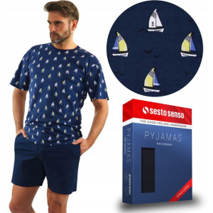 Piżama Sesto Senso Bawełna Żaglówka 2556/10, XXL