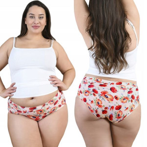 Bezszwowe figi damskie JULIMEX POPPIES MAXI, S