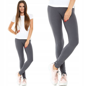 Moraj Legginsy z Wysokim Stanem 1100-018 Szary 2XL