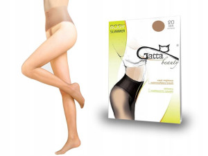 Gatta rajstopy wyszczuplające Slimmer, beige, 4-L