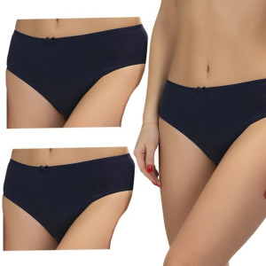LAMA wygodne figi bikini bawełna granat 3-PAK 3XL