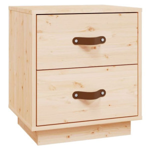 Szafka nocna, 40x34x45 cm, lite drewno sosnowe