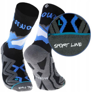 Moraj Skarpety Sportowe Bezszwowe 001 Black 39-42