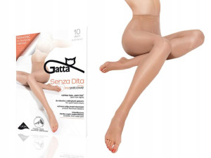 Gatta rajstopy Senza Dita, 10 den lycra golden 3-M