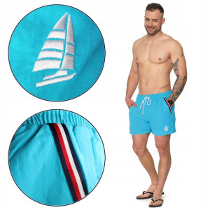 Szorty kąpielowe plażowe MORAJ 007 TURKUS 3XL