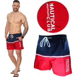 Szorty kąpielowe plażowe MORAJ 005 RED 2XL