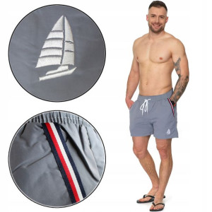 Spodenki męskie plaża MORAJ KSZ2100-007 SZARY 3XL