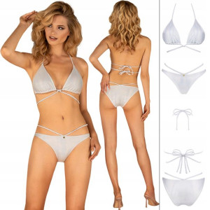 Obsessive Bikini Blancossa Strój Kąpielowy white S