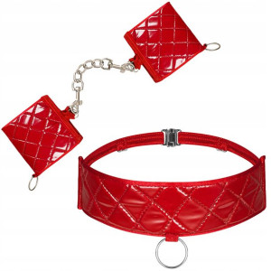 Obsessive Hunteria czerwone Kajdanki i Choker