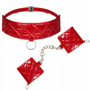 Obsessive Hunteria czerwone Kajdanki i Choker