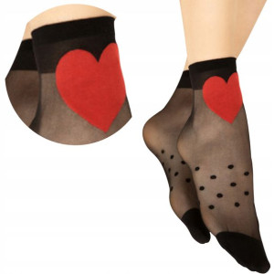 Fiore Skarpetki Wzorzyste Fairy Tale, 15 den, Red